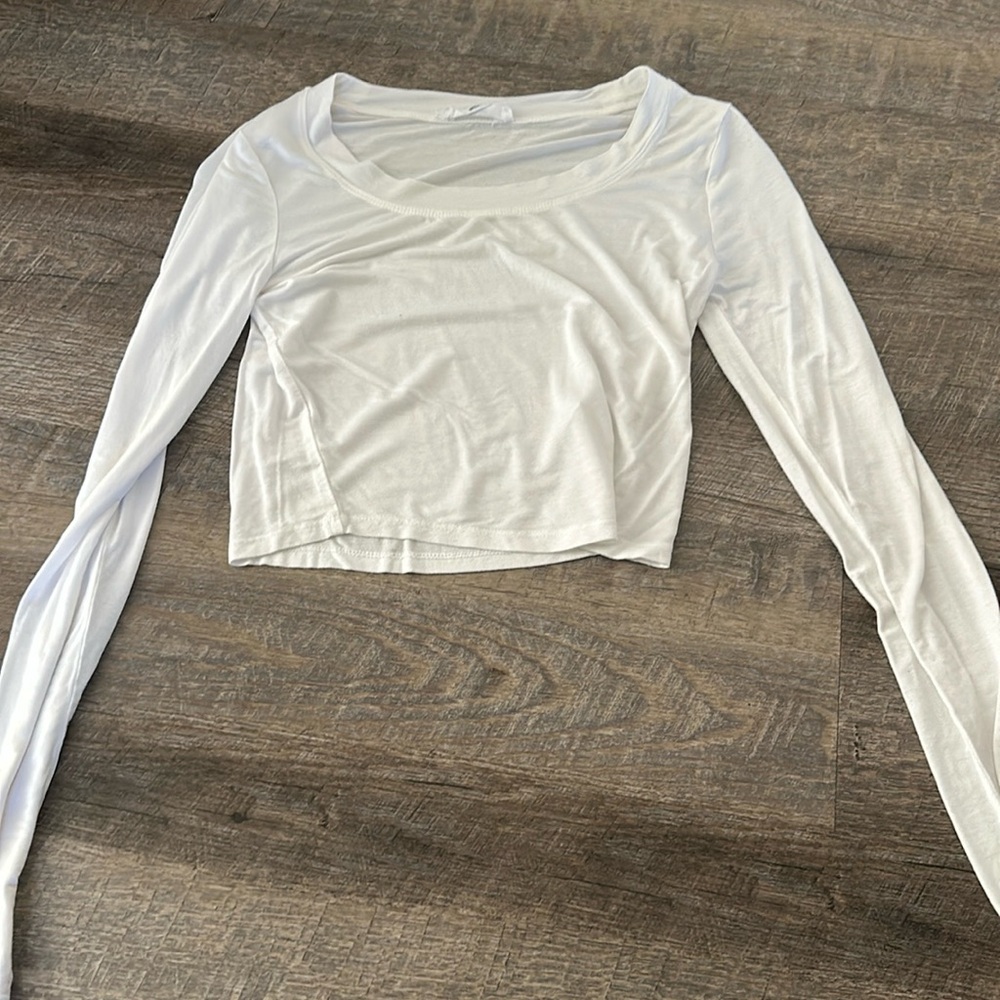 Double Zero size medium soft white long sleeve